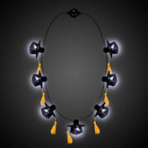 LED Black Graduation Caps Necklace